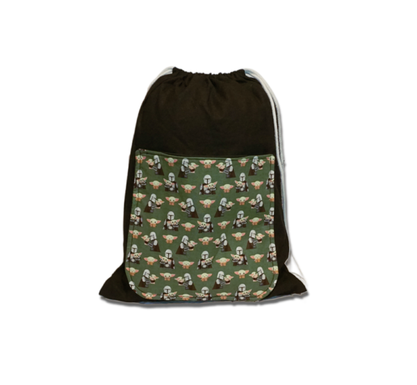 mandalorian star war drawstring backpack