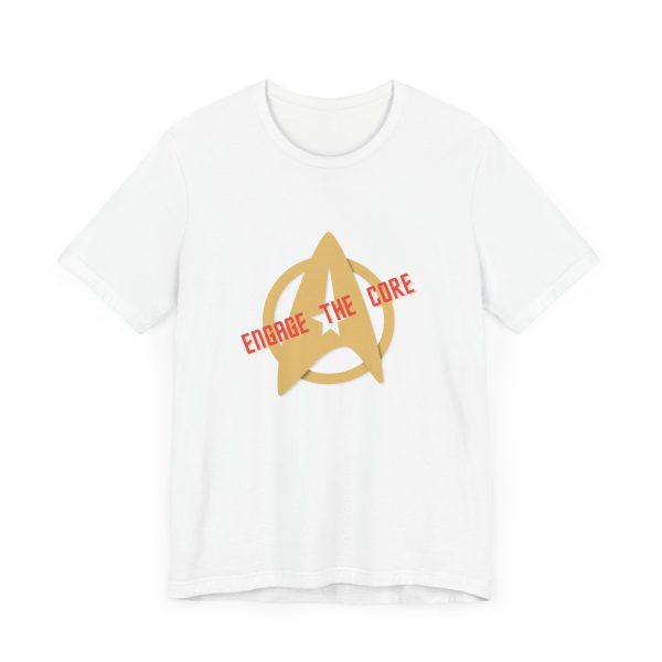 Engage the Core T-Shirt | Star Sci-Fi Shirt | Workout Geek Shirt | Funny Gym Shirt - Image 3