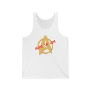 Star Trek Enthusiast Unisex Jersey Tank, Engaging Core Tank, Geek Chic Top, Science Fiction Apparel, Gift for Fans